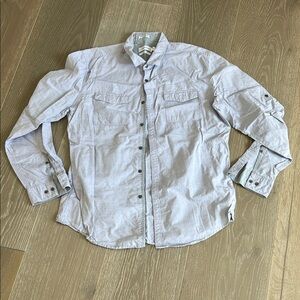 Calvin Klein Light Gray Casual Button Down Shirt